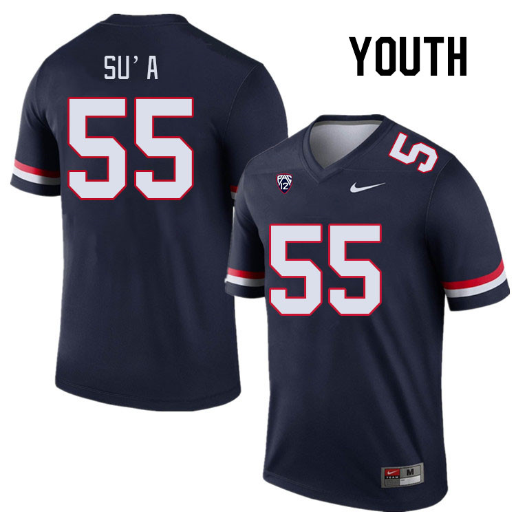 Youth #55 Leviticus Su'a Arizona Wildcats College Football Jerseys Stitched Sale-Navy